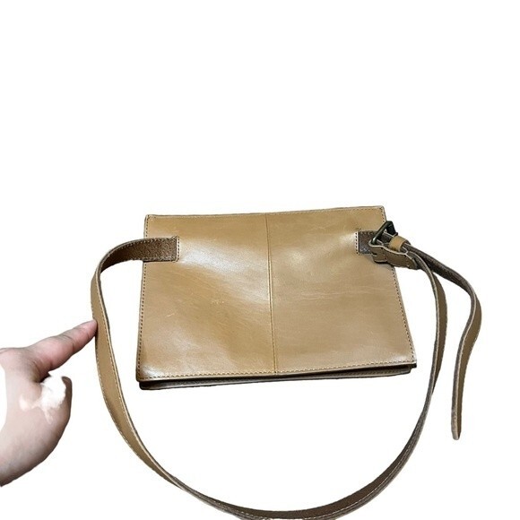 Frye Brown Leather Belt Bag Waist Fanny Pack Size M - Picture 7 of 8